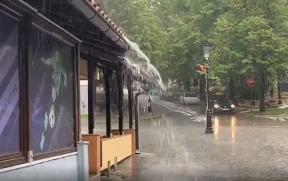 Kiša sa gradom danas zahvatila Pljevlja