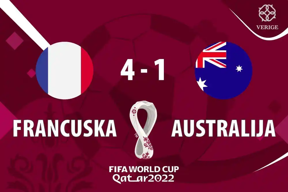 Francuska ubjedljivo pobjeđuje Australiju; 4:1