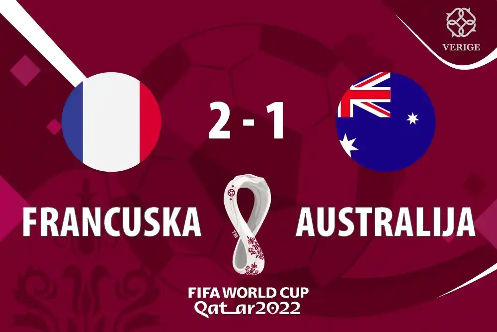 Francuska na poluvrijemnu vodi 2:1 protiv Australije