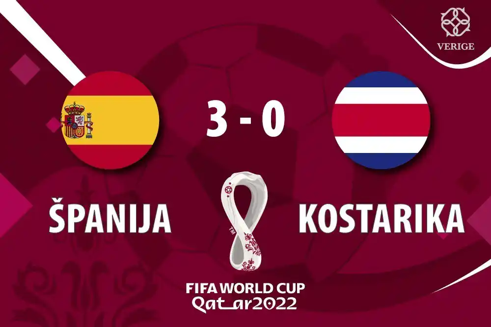 Španija – Kostarika 3:0 na kraju prvog poluvrijemna