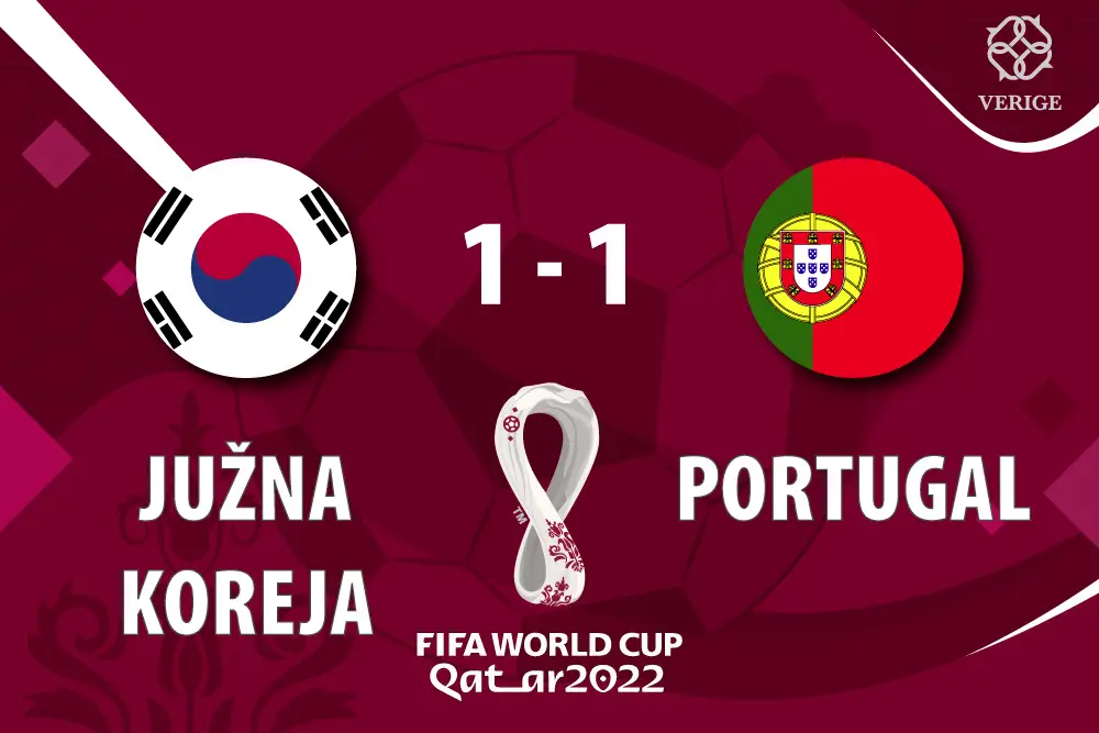 Južna Koreja – Portugal nerešeno na poluvrijemnu;  1:1