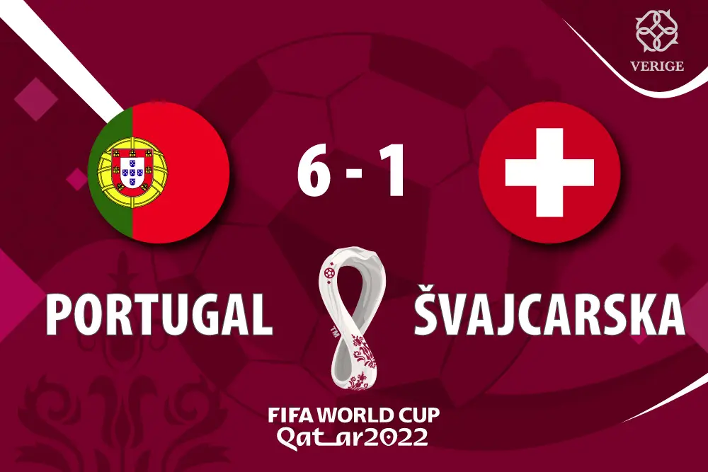 SP: Portugal deklasirao Švajcarsku sa 6:1