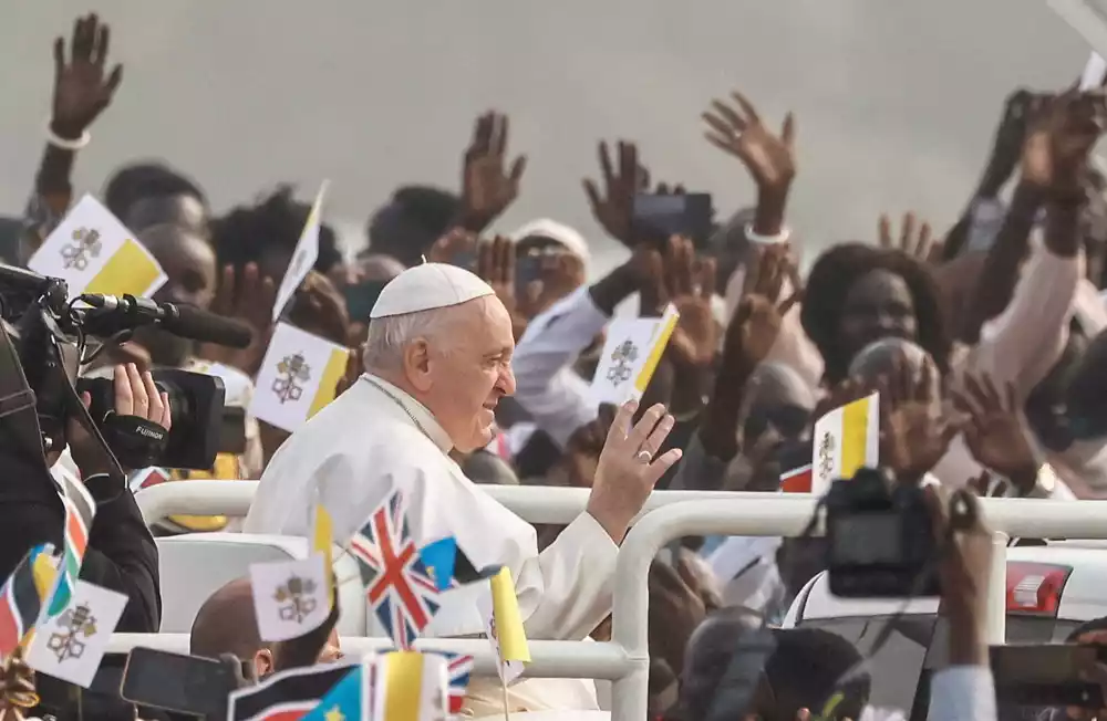 Papa Franja završava putovanje u Južni Sudan, pozivajući se na okončanje „slepog besa“ nasilja