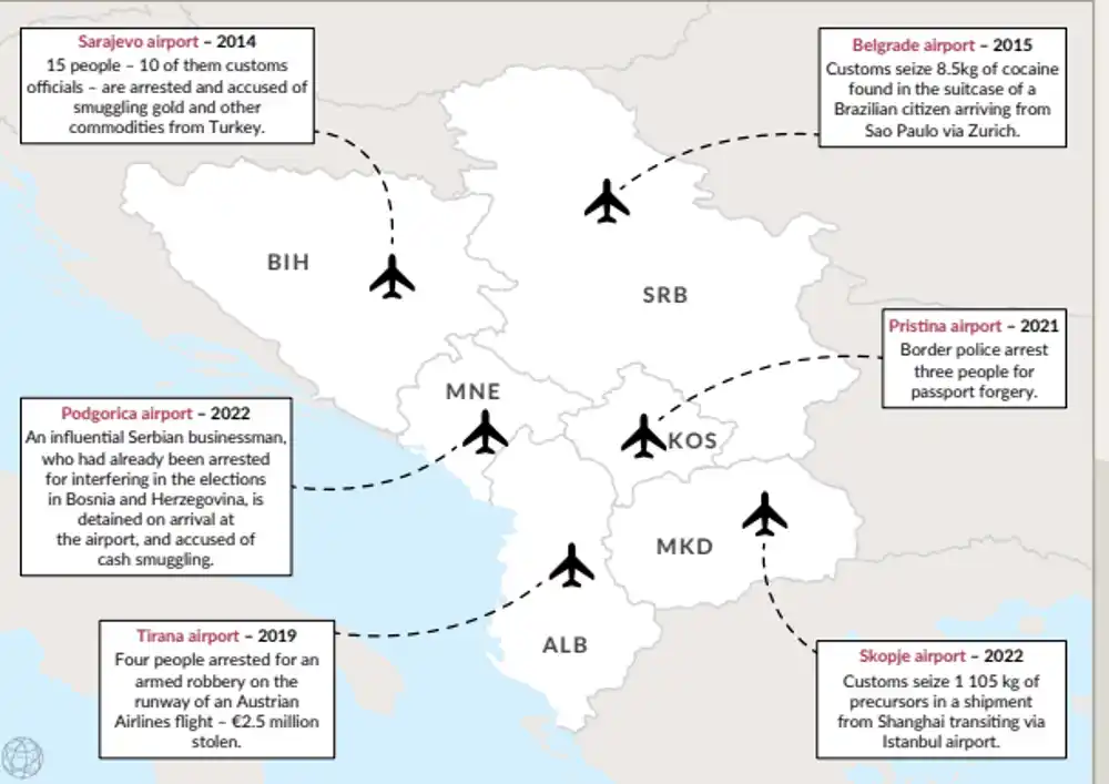 Ilegalni tokovi preko balkanskih aerodroma: Šverc droge, oružja i novca