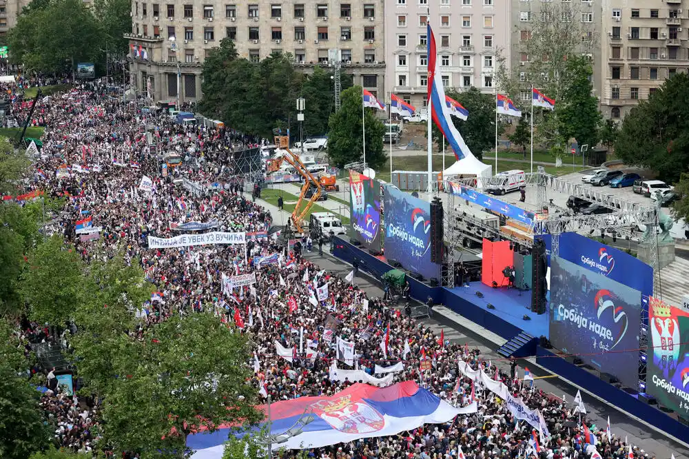 Miting „Srbija nade“ u Beogradu – Dačić: Zatri nasilje i nasilnike