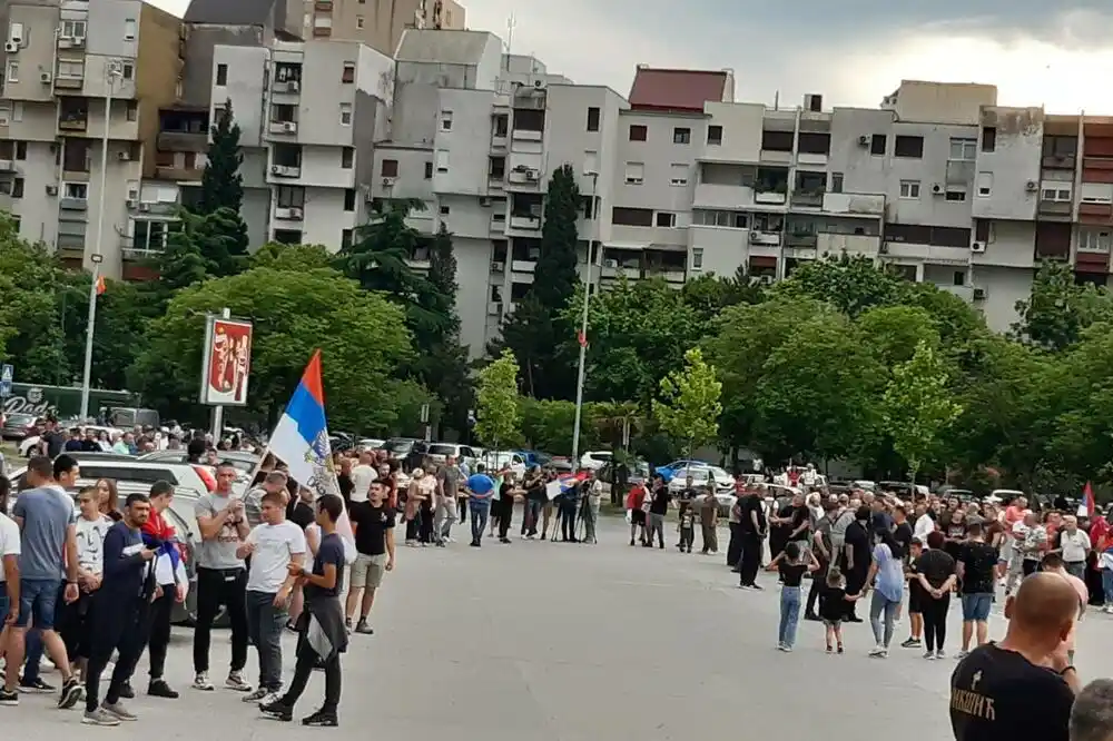 Podgorica: Protest podrške Srbima na Kosovu