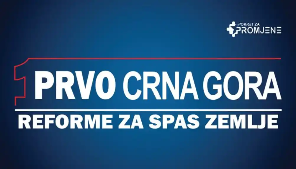 Pokret za promjene ide samostalno na izbore pod sloganom: Prvo Crna Gora – reforme za spas zemlje!