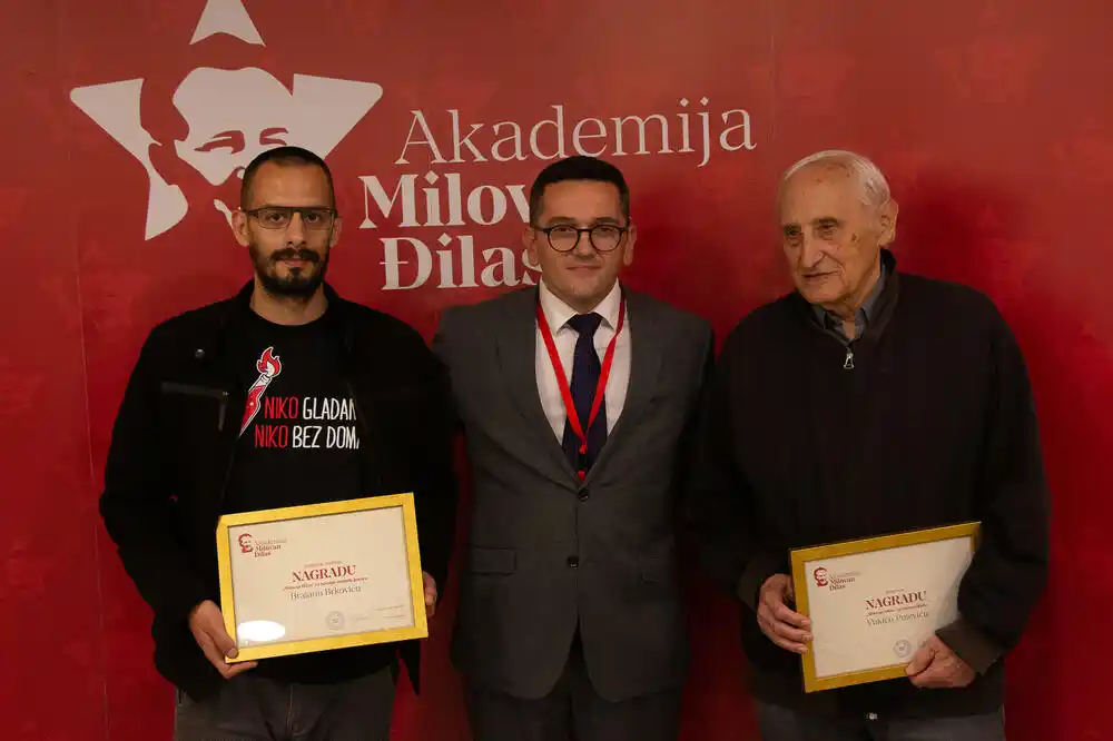 Pulević i Brković dobitnici nagrade „Milovan Đilas“