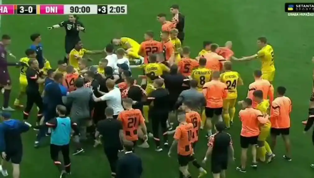 Tuča ukrajinskih fudbalera u Ljvovu