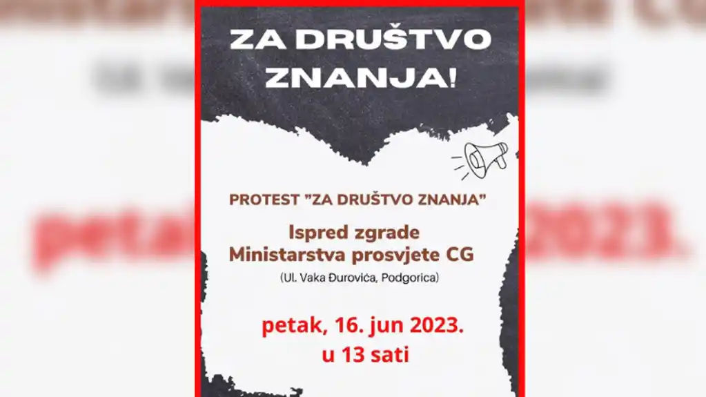 Za petak najavljen protest – „Ne dozvolimo da prepisivanje postane pravilo! Želimo društvo znanja!“