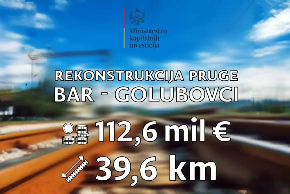 MKI zatražilo od EK 112, 6 miliona eura za rekonstrukciju dionice pruge Bar-Golubovci