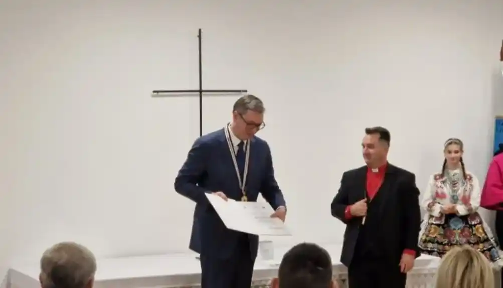 Vučiću uručen Orden prvog stepena Slovačke evangeličke crkve