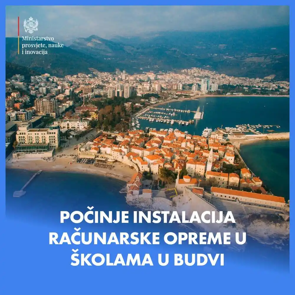 MPNI: Počinje instalacija računara, projektora, štampača, televizora i laptopova u školama u opštini Budva