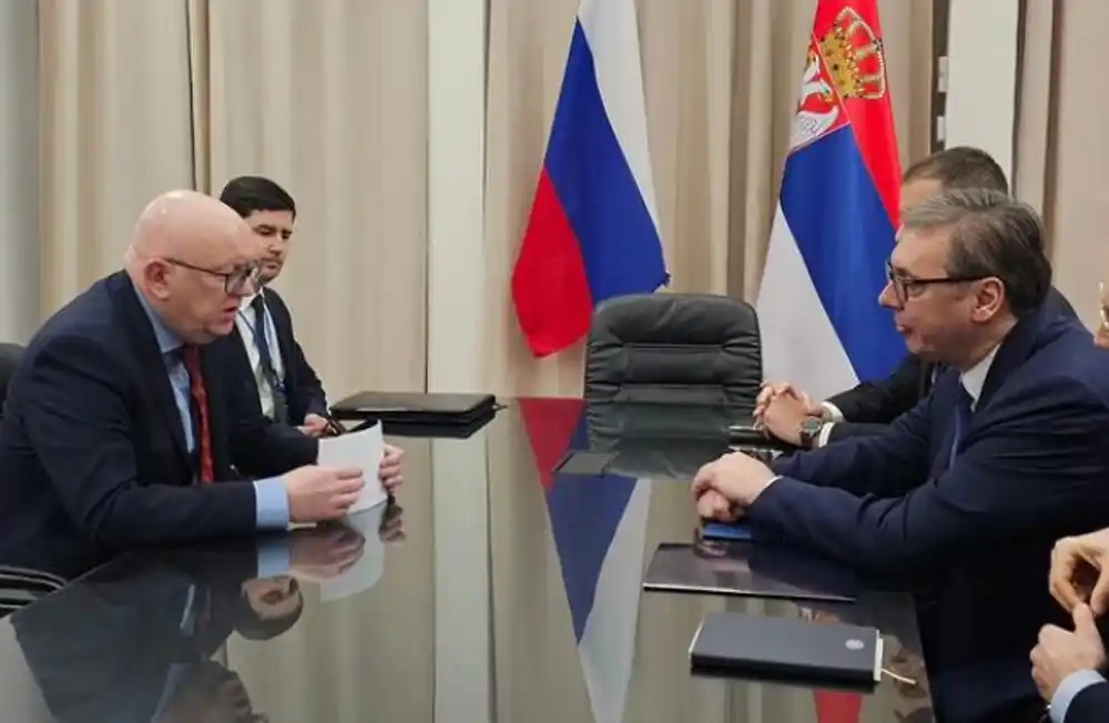 Vučić se sastao sa Nebenzjom: Zahvalio Rusiji  što poštuje suverenitet i teritorijalni integritet Srbije