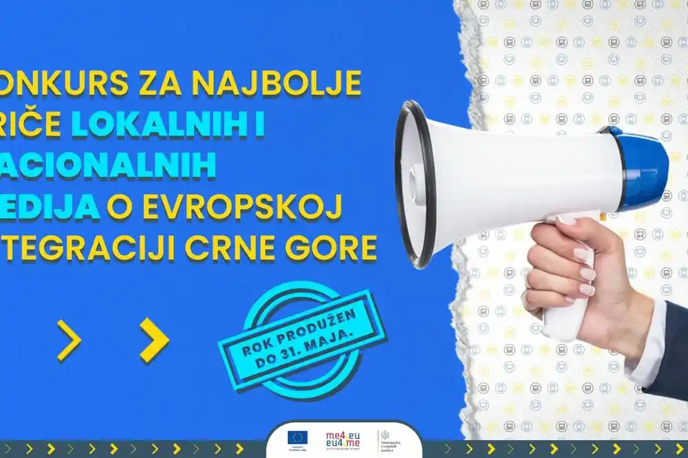 Produžen konkurs za najbolje novinarske priče o evropskoj integraciji Crne Gore