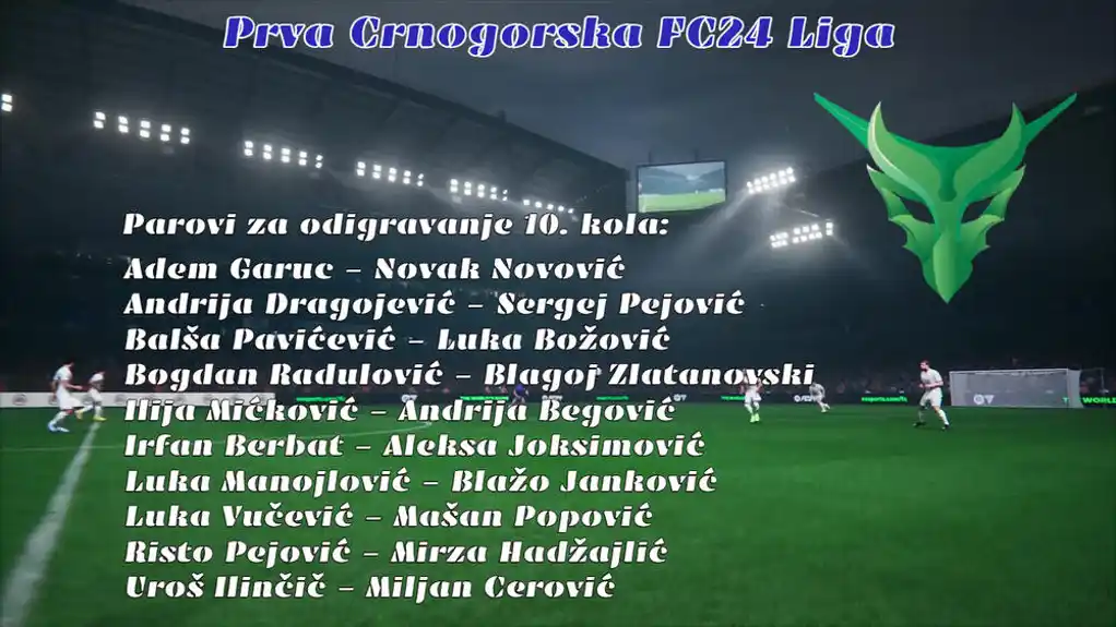 Prva crnogorska FC24 liga: Šta nam donosi 10. kolo?