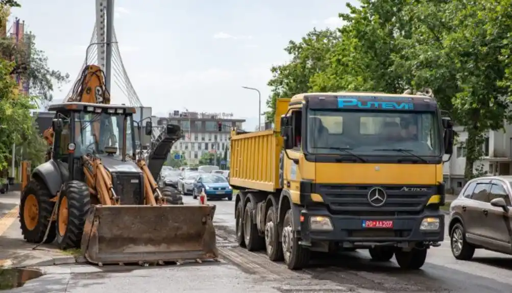 Počela sanacija Ulice 13. jula u Podgorici