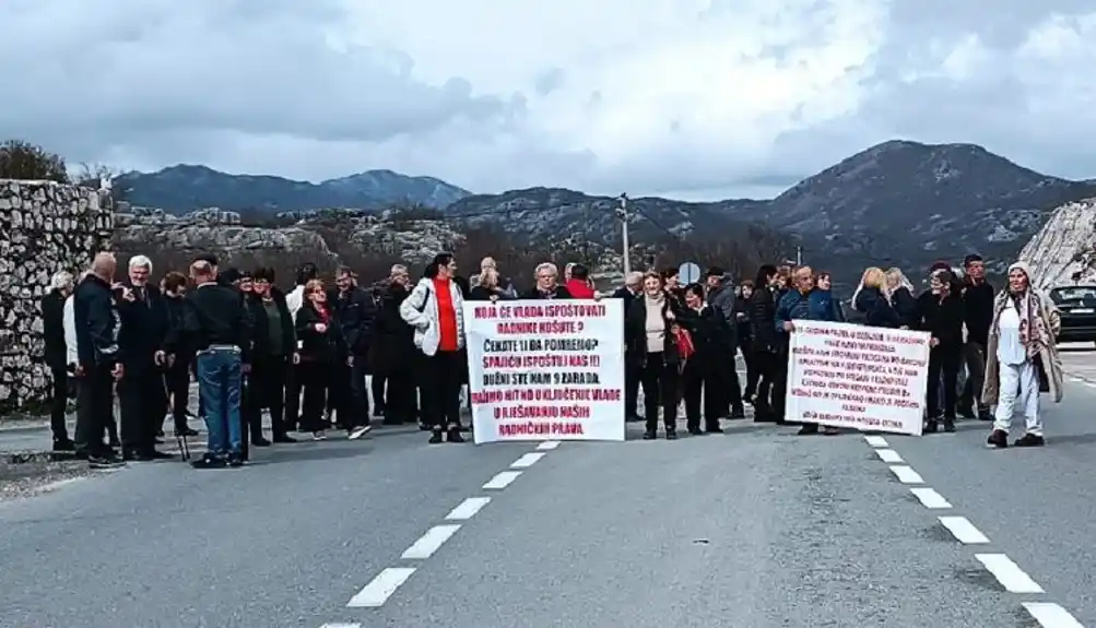 I danas blokada puta Cetinje – Podgorica