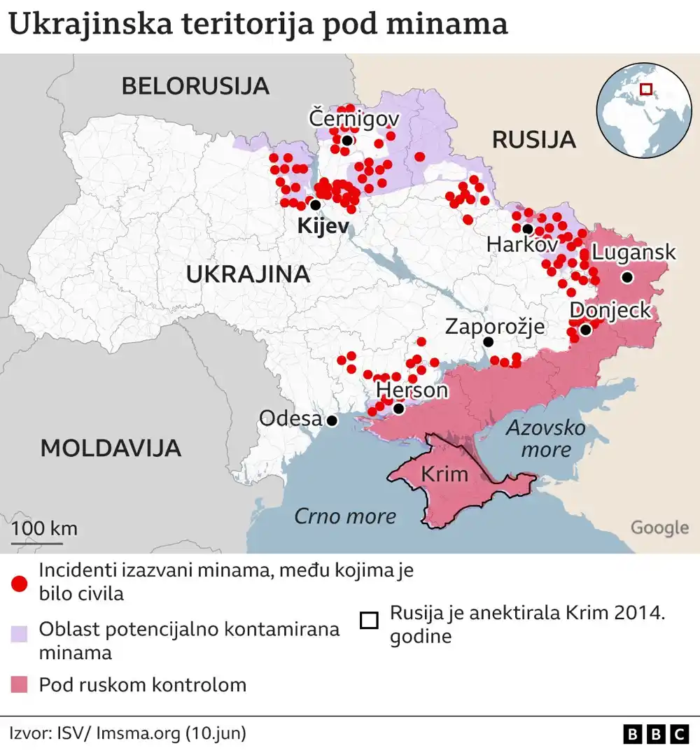 Kako je Ukrajina postala najveće minsko polje na svijetu