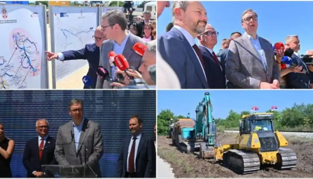 Predsjednik Vučič prisustvovao ceremoniji početka izgradnje željezničke obilaznice oko Niša