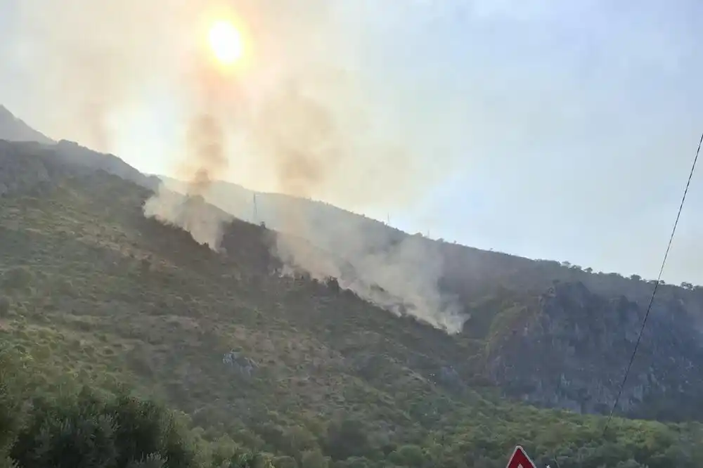 Budva: Vatrogasci cijelu noć gasili, požar se spustio do benzinske pumpe