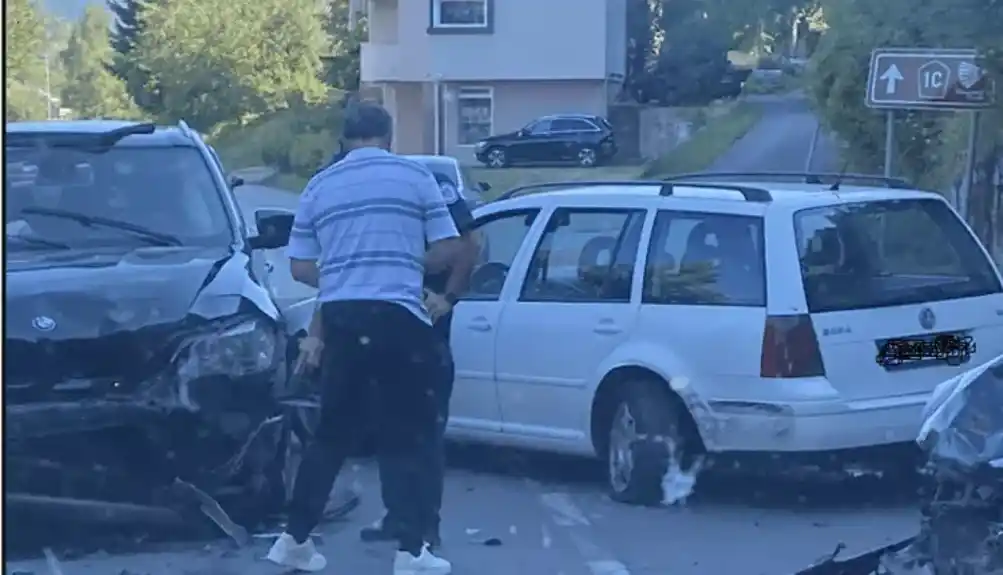 Lančani sudar u Bijelom Polju: Šest osoba lakše povrijeđeno