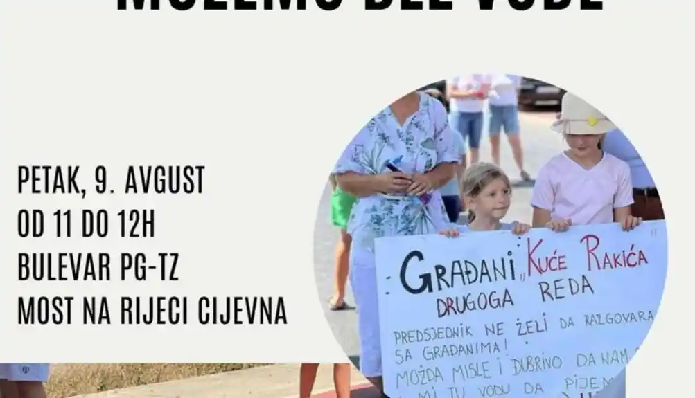 Mještani Kuće Rakića danas opet blokiraju most na Cijevni