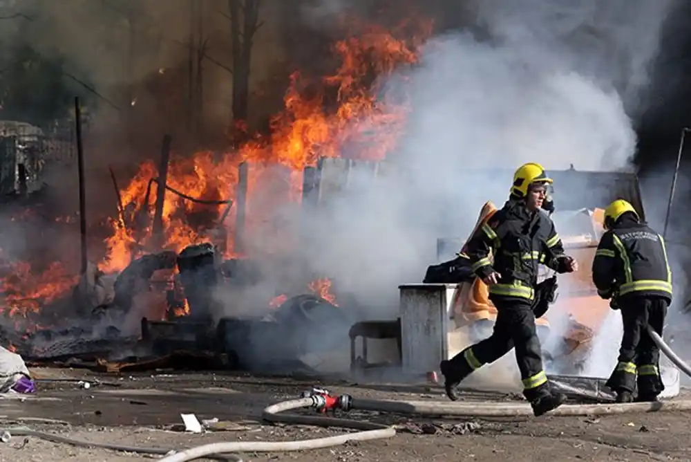 Požar u selu Srpska rasplamsao se tokom noći