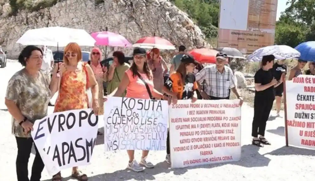 Protesti se nastavljaju: Radnici „Košute“ blokiraće put Cetinje – Podgorica na sat vremena i 30 minuta