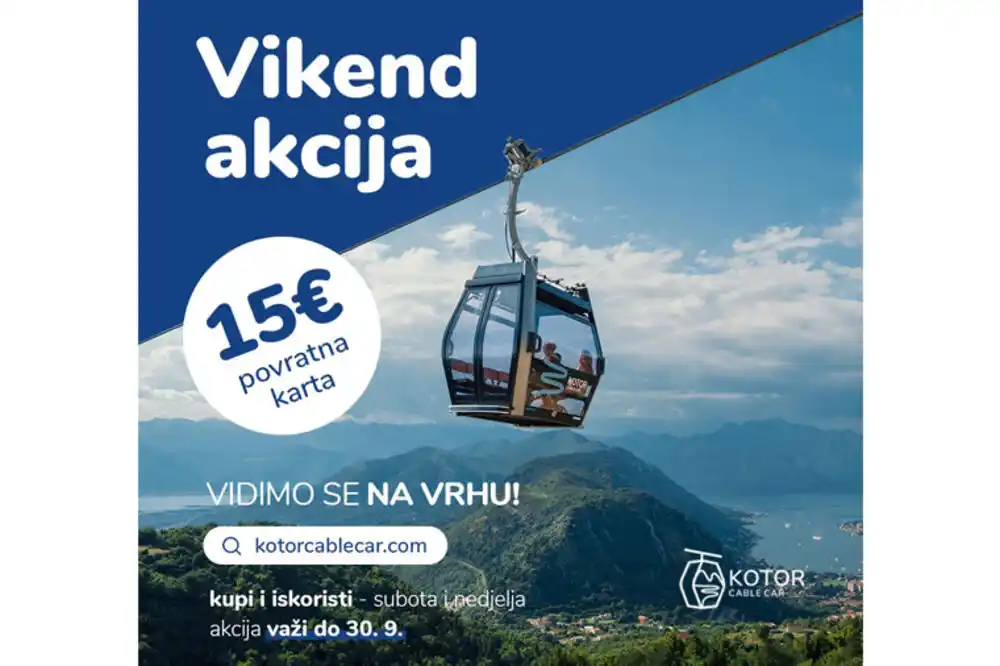 Super septembarski vikendi na žičari Kotor-Lovćen