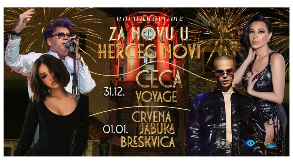 Za Novu u Herceg Novom – Ceca, Voyage, Breskvica i Crvena jabuka