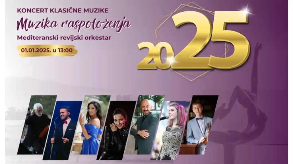 Budva – Novogodišnji koncert klasične muzike „Muzika raspoloženja“ 1. januara u 13 sati