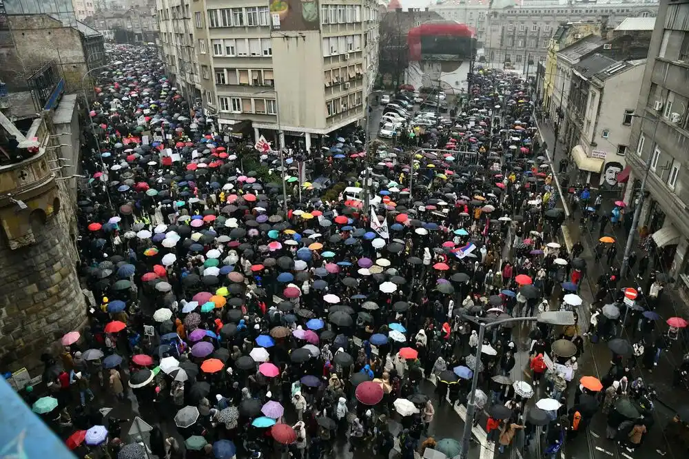 Arhiv javnih skupova: U Beogradu u petak bilo više od 55.000 ljudi, u Jagodini oko 14.000