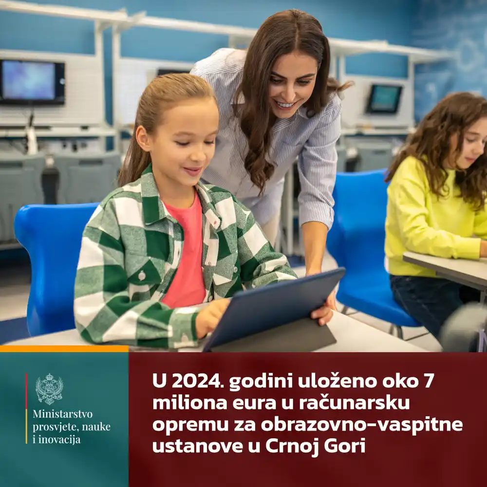 MPNI: Obezbijeđena računarska oprema za sve škole u Crnoj Gori