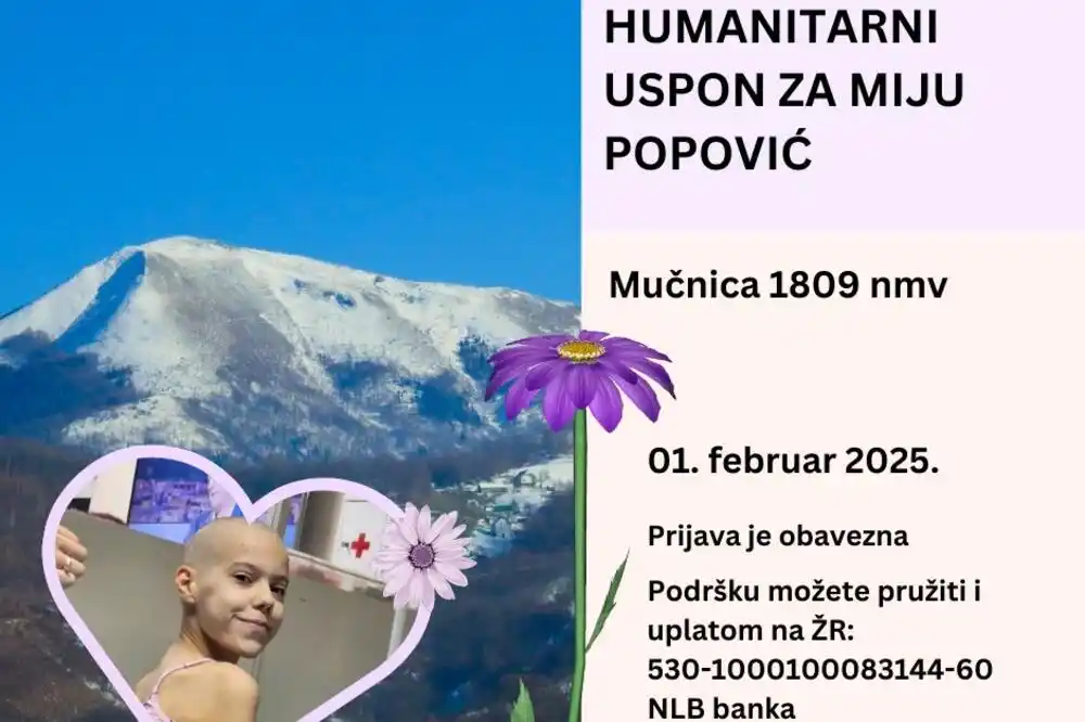 Planinari organizuju humanitarnu akciju sa ciljem prikupljanja novca za liječenje Mije Popović