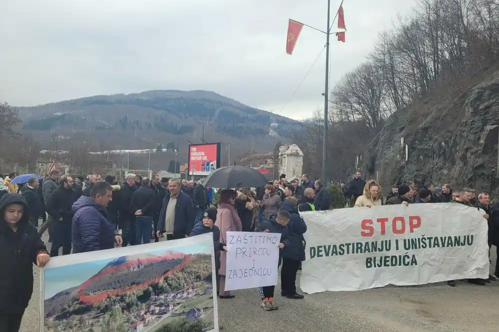 Protest u Ribarevinama, protivnici kamenoloma blokirali tri puta: „Zanima nas kada će se Tužilaštvo probuditi…“