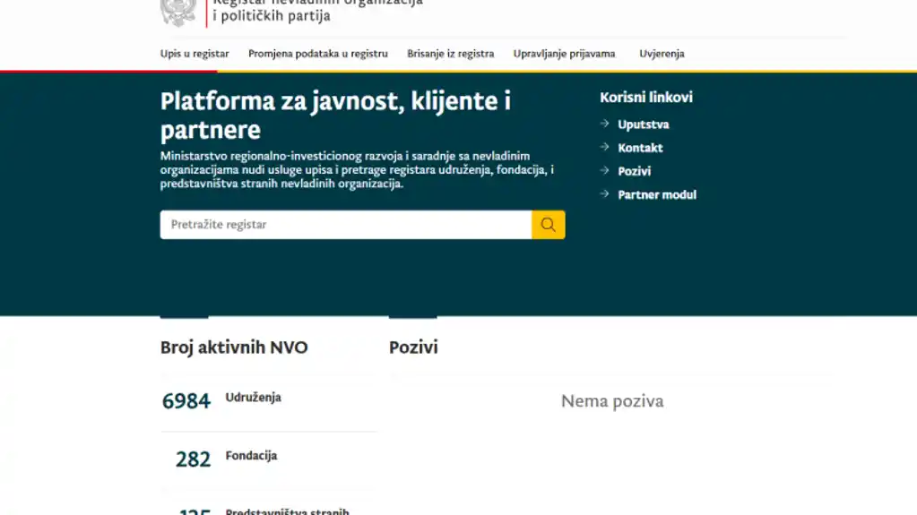 Elektronska registracija NVO od sada dostupna na portalu ngo.gov.me