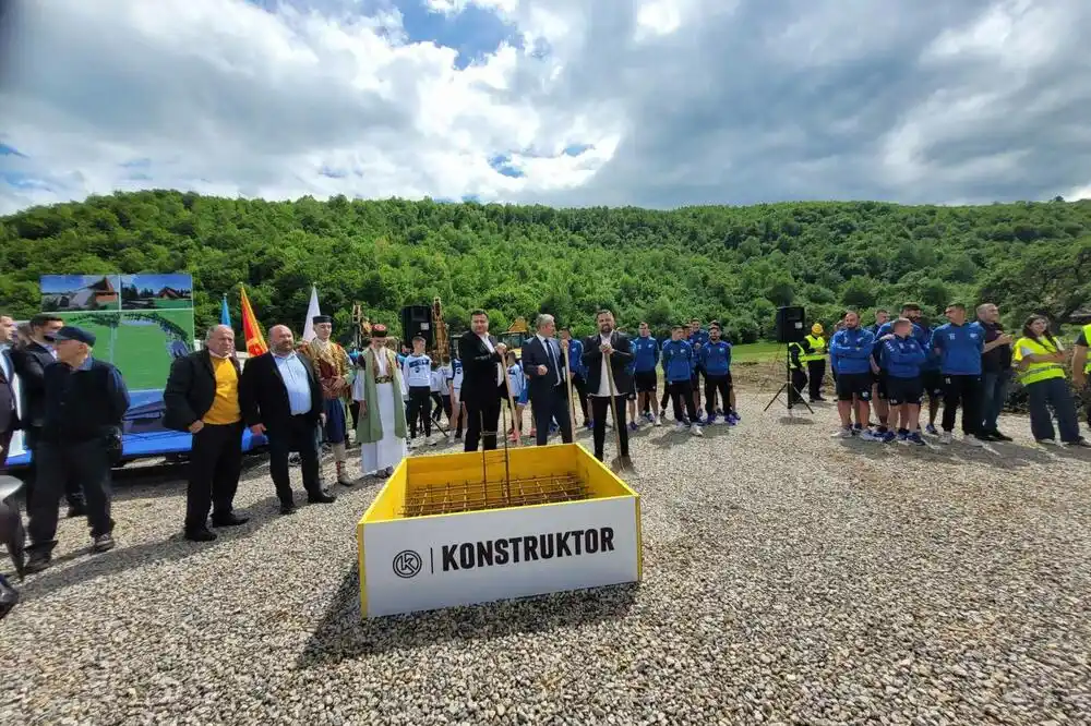 Položen kamen temeljac za fudbalski kamp u Lješnici; Bećirović: Rješava se višedecenijski problem za FK „Jedinstvo“