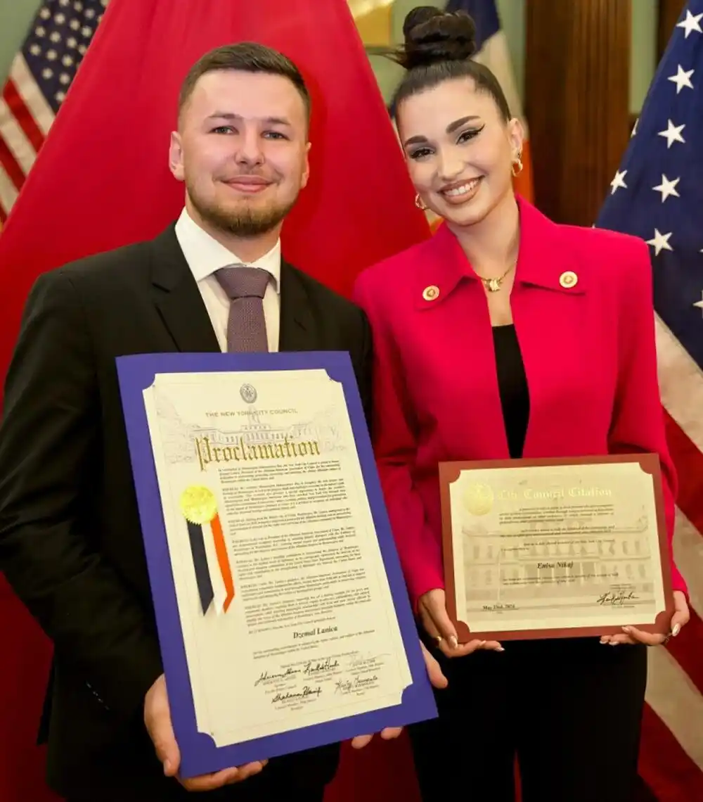 Predsjednik Albansko-američkog udruženja iz Ulcinja Džemal Lanica postao počasni građanin Njujorka