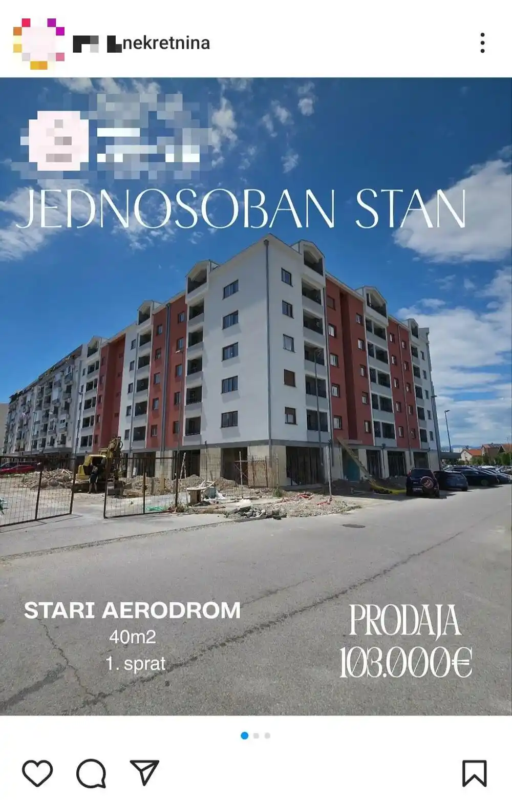 Stan RTCG-a u izgradnji već završio u oglasima: Košta 28.200, a prodaje se za 103.000 eura