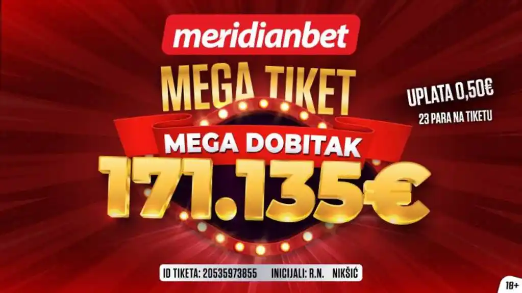 Nikšićanin postao bogatiji za 171.135 €
