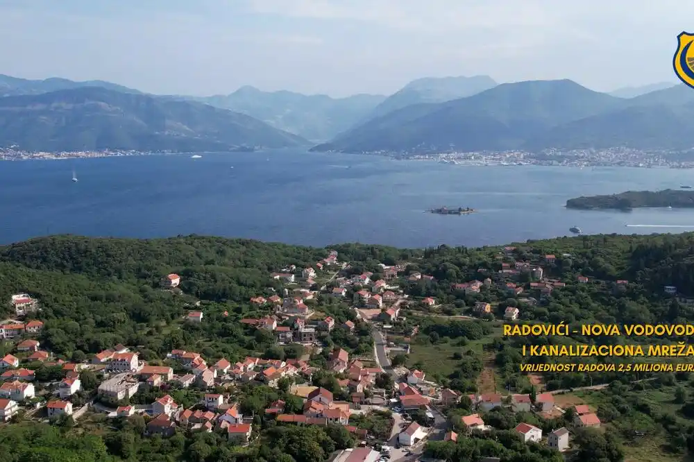 Opština Tivat završila radove na izgradnji kanalizacionog i vodovodnog sistema u Radovićima