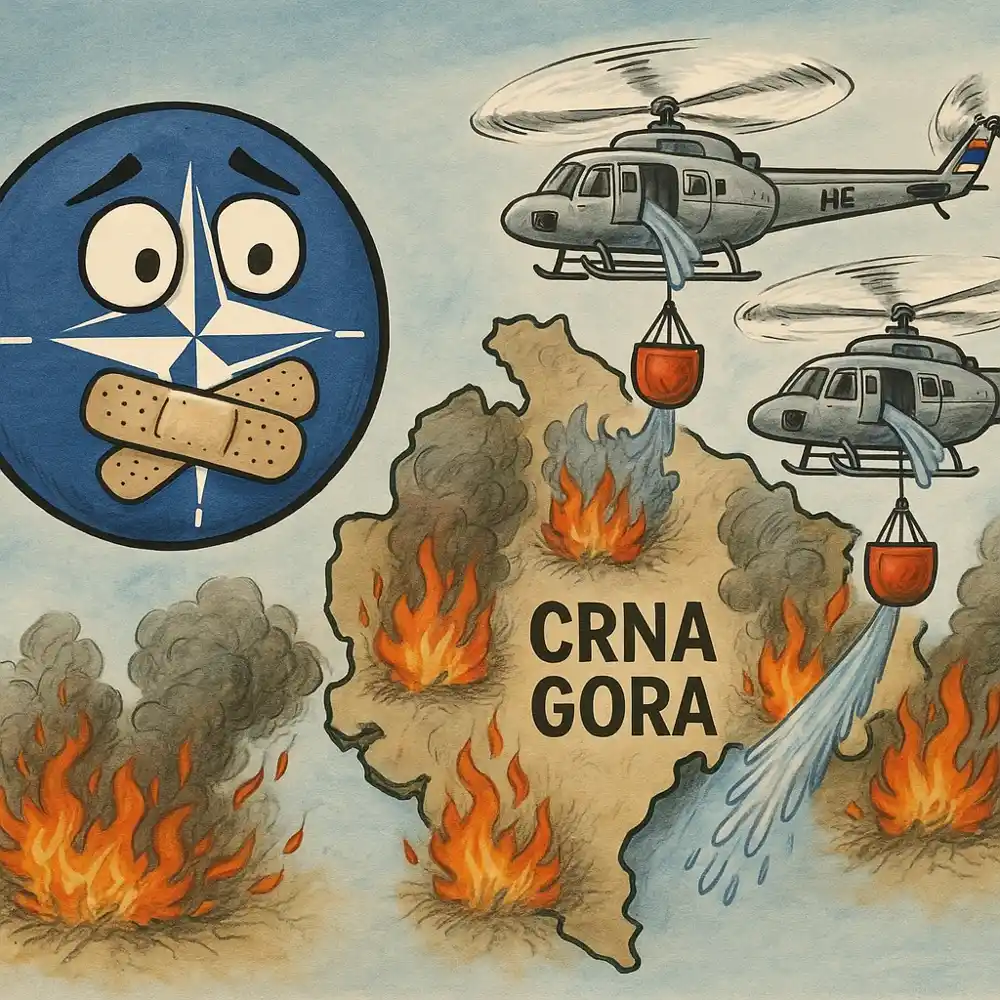 Crna Gora gori, a NATO ćuti: Helikopteri iz Srbije prvi priskočili u pomoć