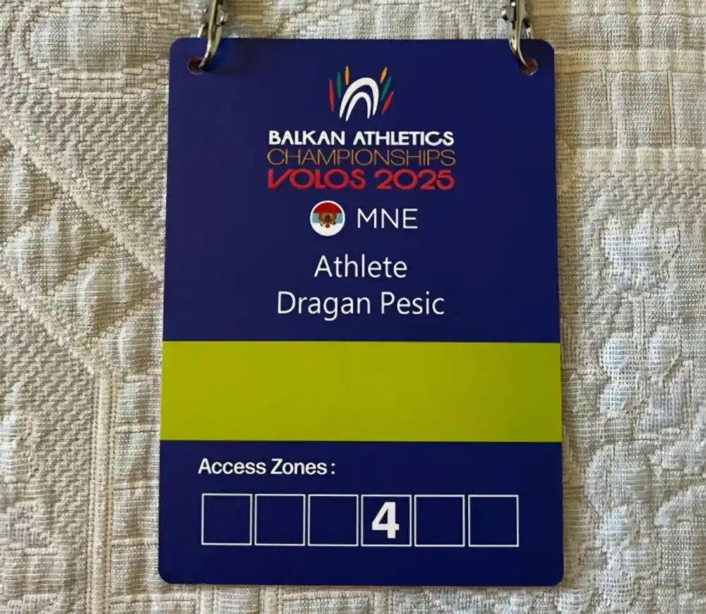 Grčka: Akreditacija crnogorskog atletičara sa zastavom Kraljevine Crne Gore