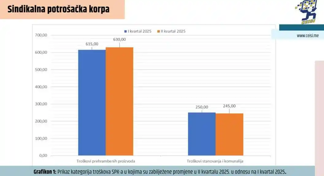 Sindikalna potrošačka korpa 2.010 eura