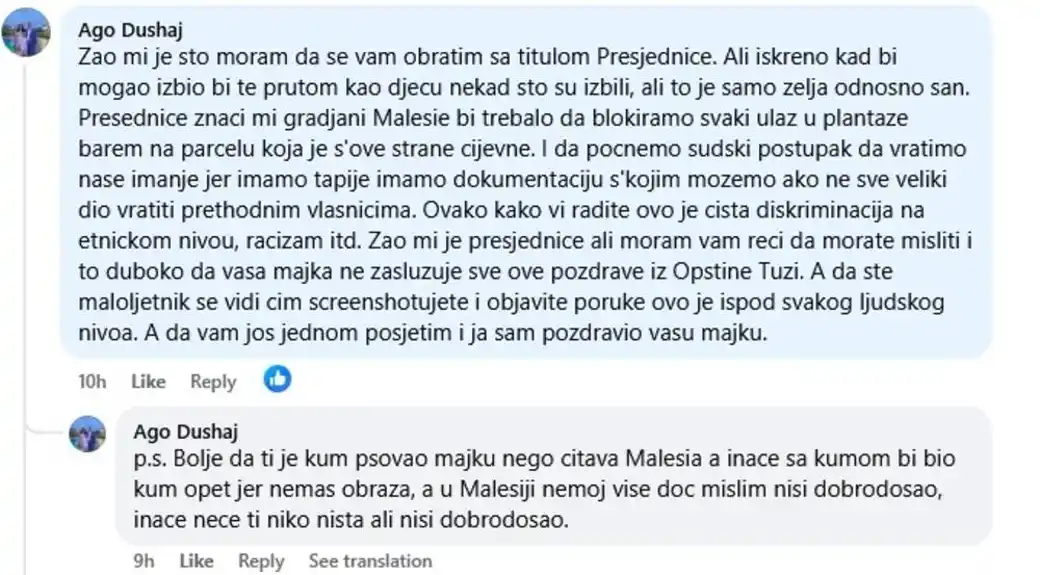 Dušaj: Milatoviću, kad bih mogao, izbio bih te prutom, u Malesiju nisi više dobrodošao