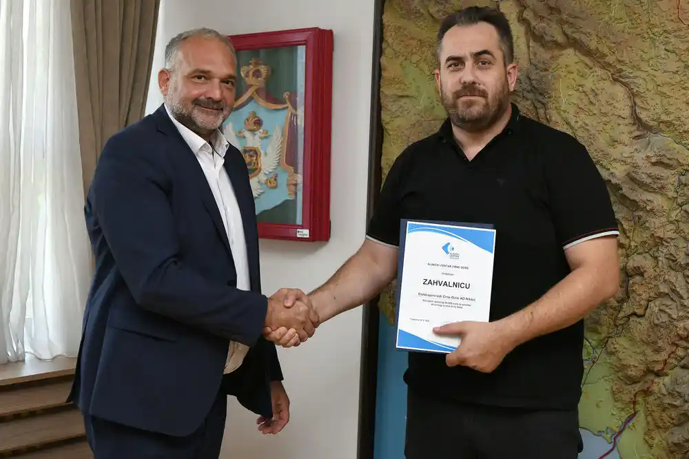EPCG donirala 50.000 eura Kliničkom centru
