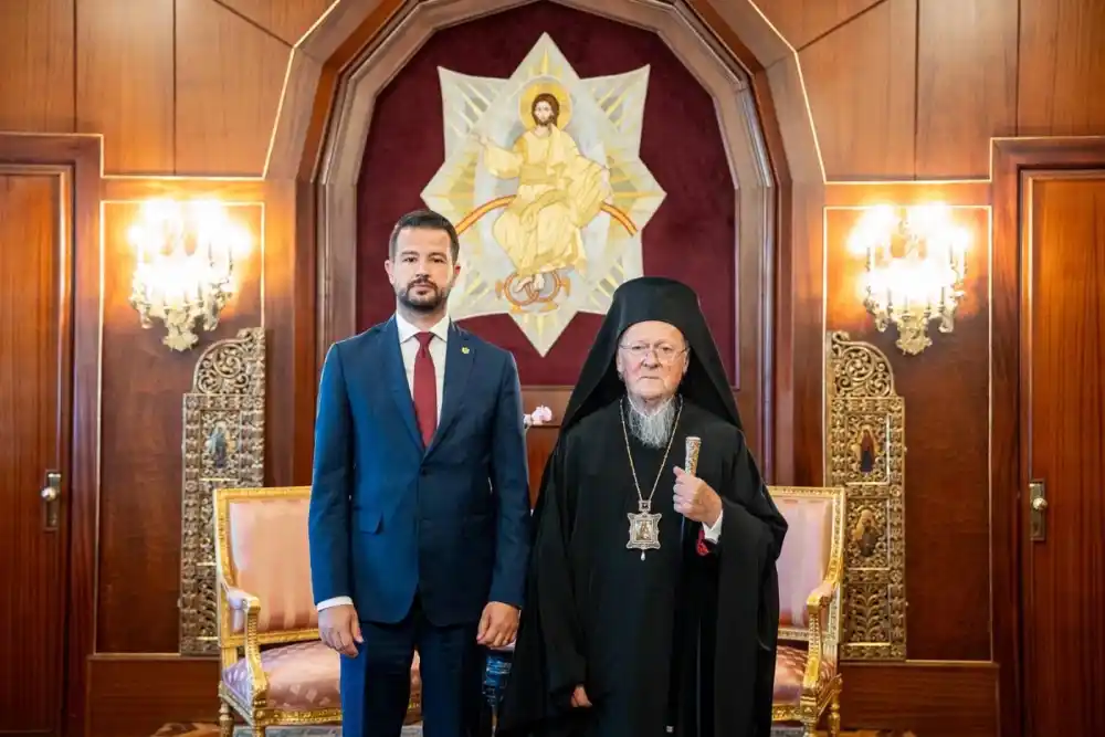 Milatović se sastao sa vaseljenskim patrijarhom Vartolomejem