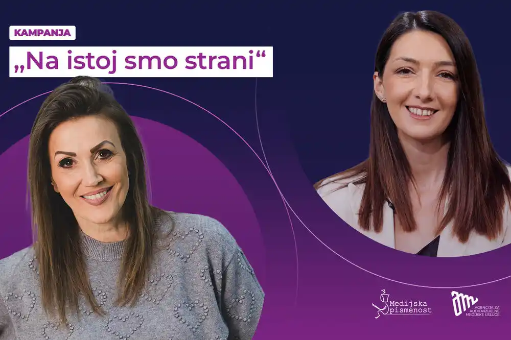 Aleksandra Mudreša i Andrijana Božović u kampanji „Na istoj smo strani“: Jačanje medijske pismenosti