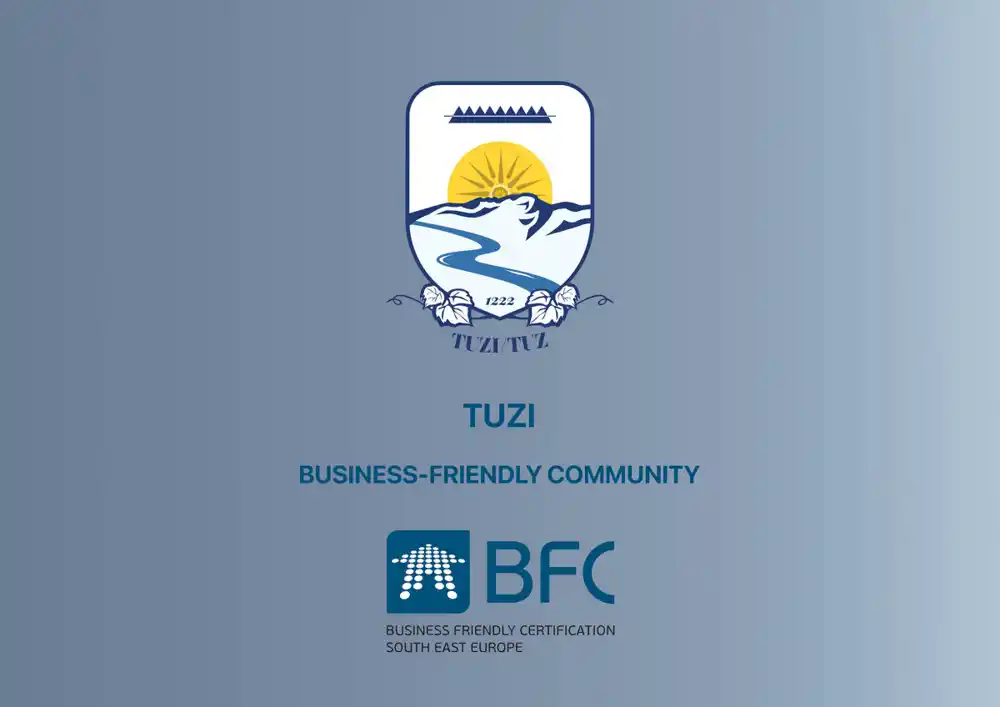Opština Tuzi stekla regionalni sertifikat „Povoljno poslovno okruženje – Business Friendly Community“